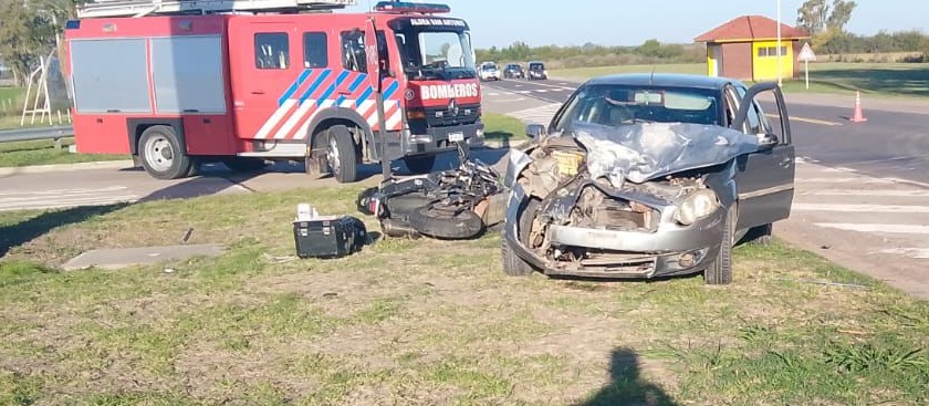 Murió un motociclista tras choque en el acceso a Aldea San Antonio