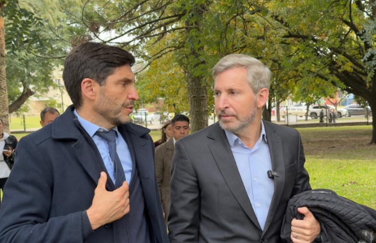 Frigerio y Pullaro firmaron un acuerdo de hermandad en Lib. San Martín