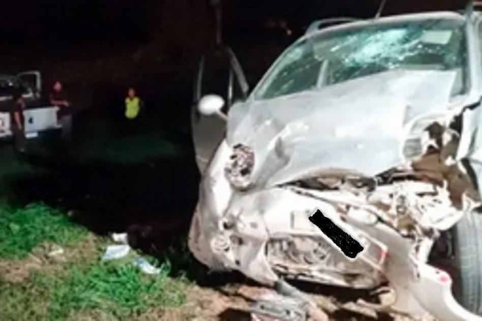 Sauce Montrull: Dos jóvenes hospitalizados tras choque en Ruta 12