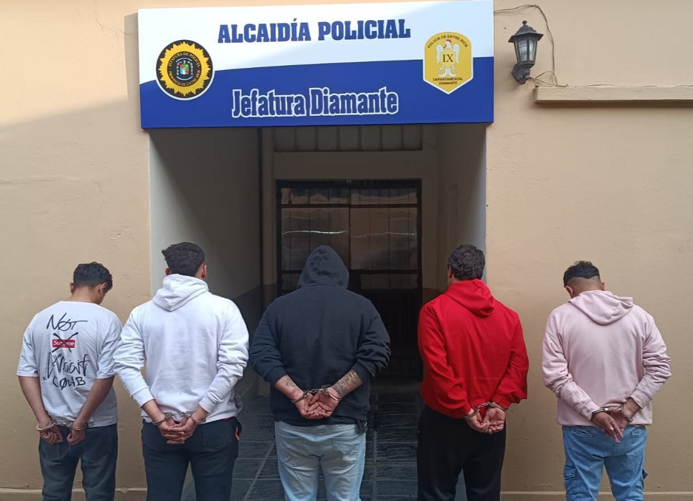 Homicidio en Diamante: 5 sujetos detenidos tras allanamientos