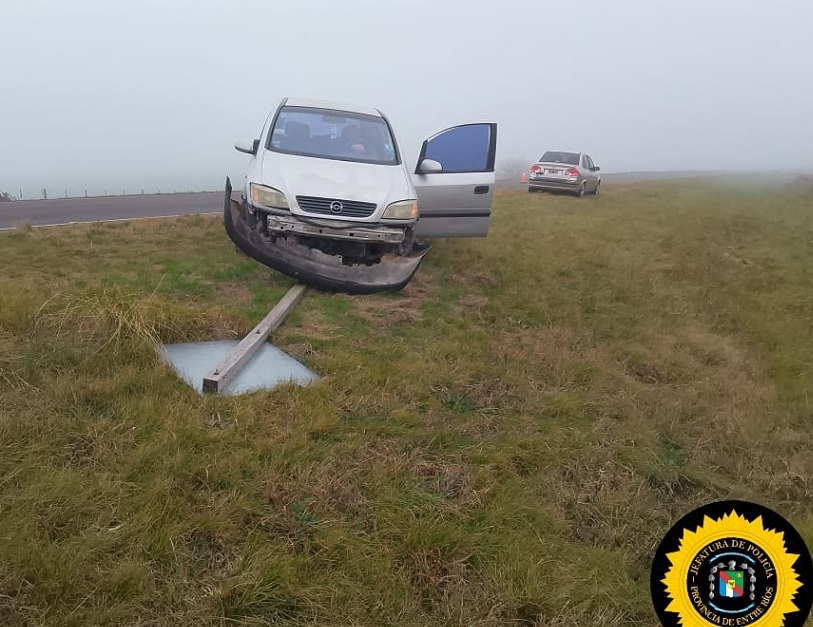 Costa Grande: Lesionado al despistar sobre Ruta Nº 11